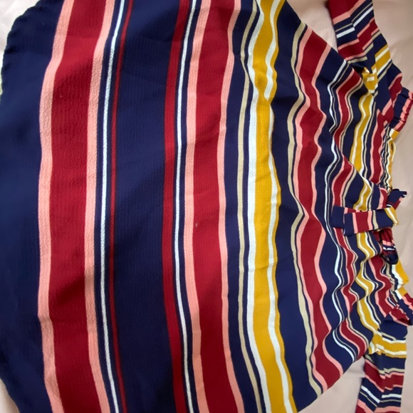 On/off shoulder Striped Blouse - Picture 3 of 5